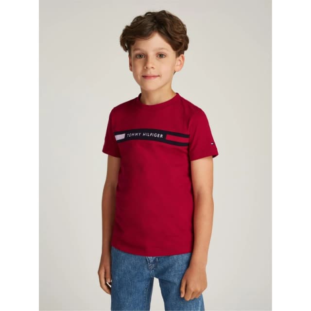 Tommy Hilfiger TH RIB REG TEE SS - Red Red One Size