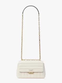 Carlyle Quilted Medium Shoulder Bag - Cream - One Size