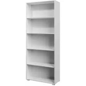 Bookcase Vela Bookshelf With or Without Doors Wooden Storage Rack Modern Shelving Books Stand Shelf Any Room Office 5 Facher Weiß (de)