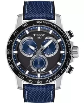 Tissot Supersport Chrono Black Dial Textile Strap Mens Watch T125.617.17.051.03 T125.617.17.051.03