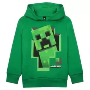 Minecraft Boys Inside Creeper Hoodie (7-8 Years) (Green)
