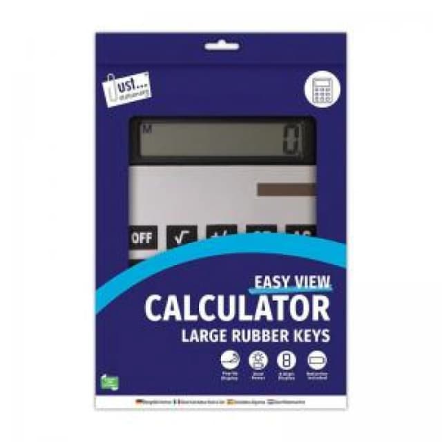 Tallon Giant A4 Calculator 210 x 295mm Silver 6169