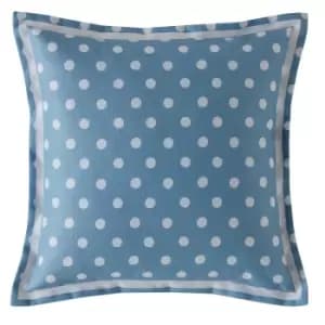 Cath Kidston Button Spot Cushion, Blue
