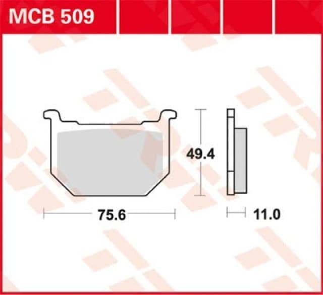 TRW Lucas Brake pad MCB509