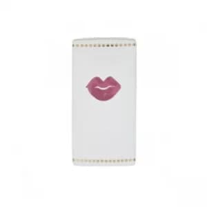 Lips Tumbler with Gold Dots White 14cm