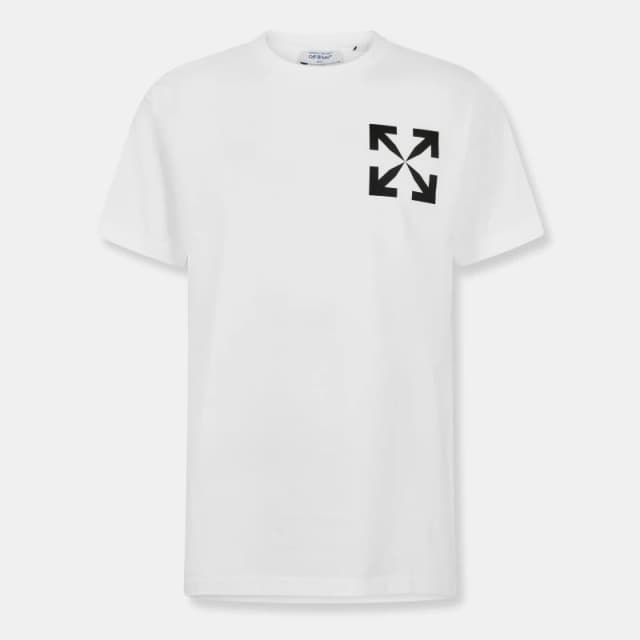 Off White Mens Arrow Slim T-Shirt White-Black male XS