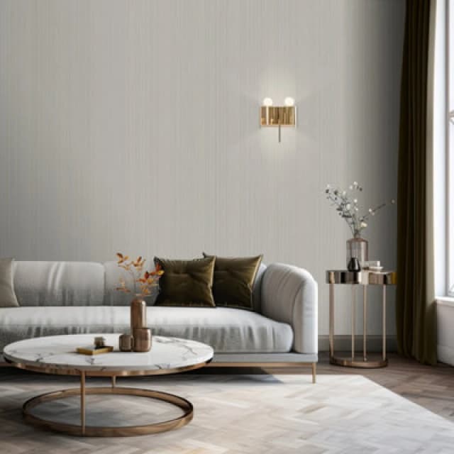 Muriva Venezia Stripe Beige Heavy Weight Vinyl