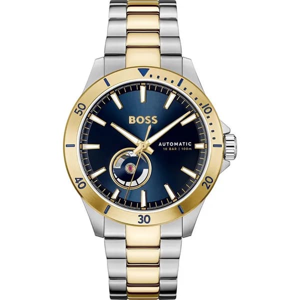 BOSS 1514201 Mens Troper Automatic Blue Dial / Two-Tone Watch