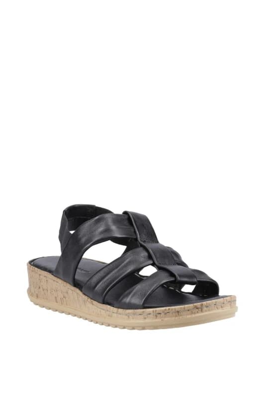 Hush Puppies Eden Wide Fit Sandal Black