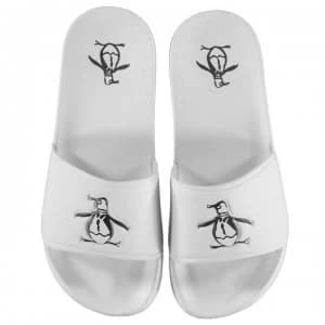 Original Penguin Pier Sliders - White/Blue