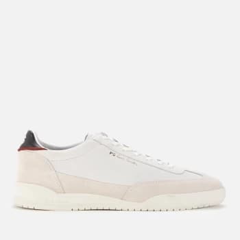 Paul Smith Mens Dover Suede Cupsole Trainers - White - UK 8