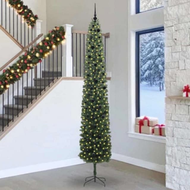 Vidaxl Artificial Christmas Tree With 300 Leds With Stand Green 300 Cm
