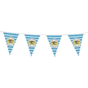 Bayern Bavarian Oktoberfest Bunting Blue & White 10m
