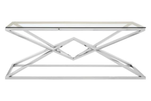 Orsina Allure Silver Rectangular Coffee Table