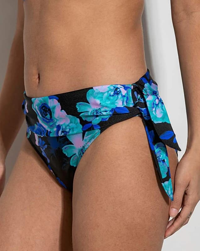 Pour Moi? Pour Moi Portofino Bikini Brief Black Floral Female 16 IY10304