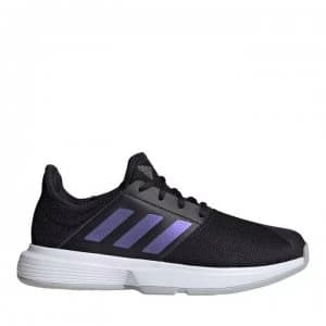 adidas Gamecourt Tennis Shoes Womens - Black/ Purple