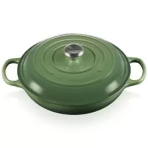 Le Creuset 30cm Cast Iron Shallow Casserole Bamboo Green