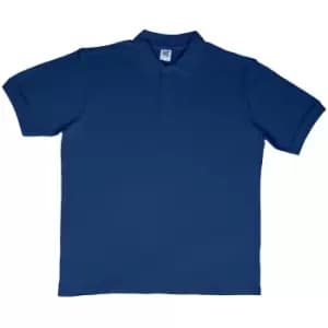 SG Mens Ring-Spun Cotton Short Sleeve Polo Shirt (3XL) (Navy Blue)