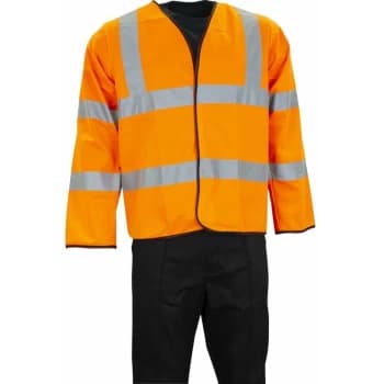 Hi-vis Lightweight Jackets, EN20471, Orange - M - Sitesafe