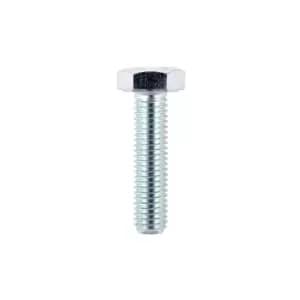 M10 x 40mm Hexagon Head Tensile Zinc Set Screw Grade 8.8 - 100 - Timco