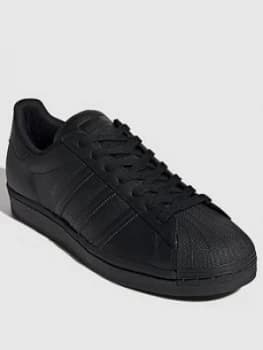 adidas Originals Superstar, Triple Black, Size 10, Men