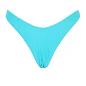 Missguided Basic Boomerang Bikini Bottoms - Blue