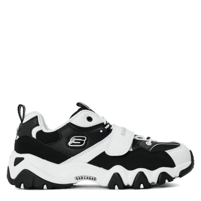 Skechers Unisex Kids D Lites2 Chunky Trainers White/Black unisex C10 (27.5)
