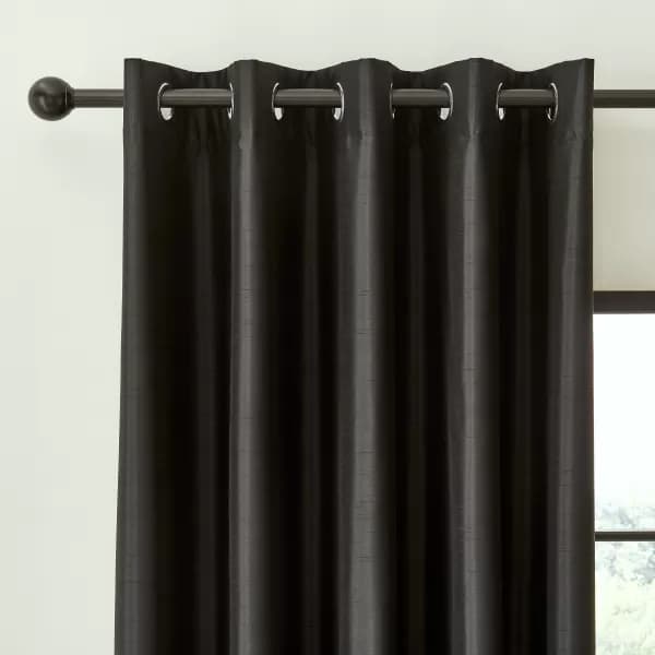 'Faux Silk Blackout' Curtains Two Panels
