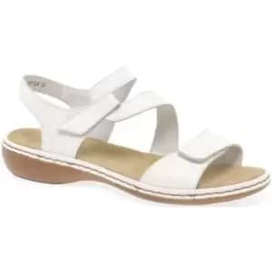 Rieker Sphere Womens Riptape Sandals womens Sandals in White,4,5,6,7.5,8