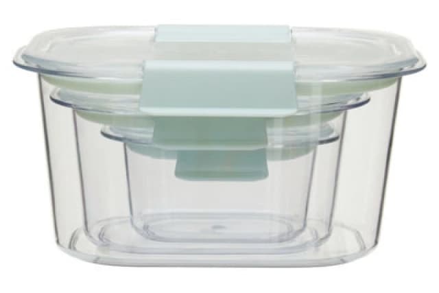 Orsina Sturdy Set Of Three Storage Boxes, Airtight Seal Storage Container, Hinge Locking Plastic Storage For Kitchen