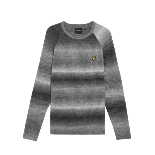 Lyle & Scott Sweater Lyle & Scott Ribbed Ombre Noir Male XL