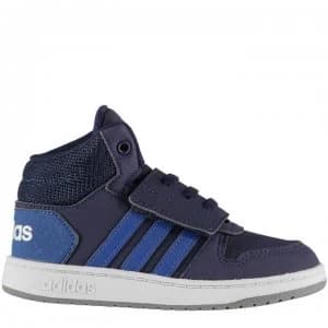 adidas Hoops High Top Trainers Infant Boys - Navy/Blue/Wht