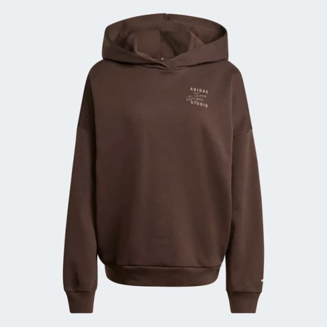Adidas Sweatshirt woman adidas Studio HD Auco 3-Stripes Marron Female XS