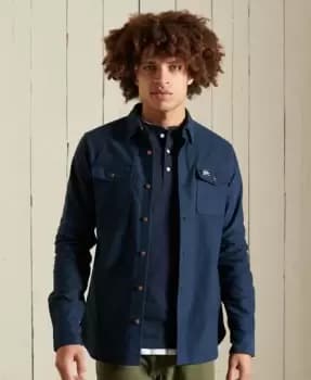 Superdry Mens Trailsman Moleskin Shirt Navy / Nordic Chrome Navy - Size: S