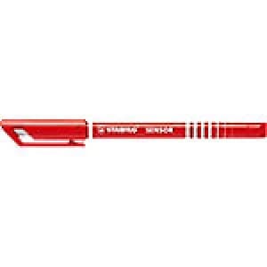 Stabilo Sensor Fineliner Fine 0.3mm Red Pack of 10