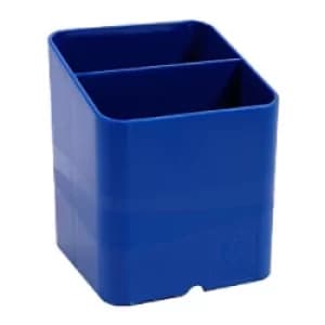 Exacompta Pen Pot 67703D Classic Polysterene 93 x 74 x 74mm Ocean Blue Pack of 10