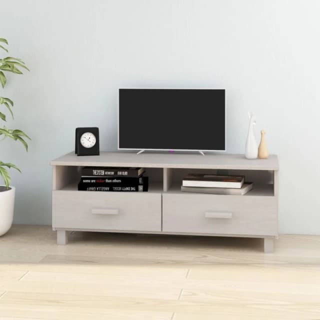 VIDAXL TV Cabinet hamar White 106x40x40cm Solid Wood Pine Vidaxl 8720286818152