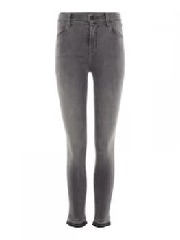 J Brand Alana High Rise Crop Skinny Jeans in Earl Grey