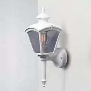 Cassiopeia Outdoor Classic Lantern Wall Light - Matt White, IP23