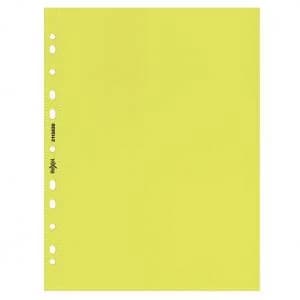 Rexel Quality A4 Punched Pockets; Yellow; Pack of 10 - Outer carton of