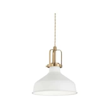 Ideal Lux Lighting - Ideal Lux ERIS-1 - Indoor Dome Ceiling Pendant Lamp 1 Light White, E27