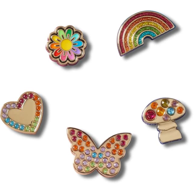 Crocs Jibbitz Crocs Rainbow Elvtd Festival (x5) Multicolore Unisex TU