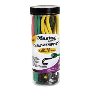 Master Lock Jar of 6 Twin Wire Bungees (2 x 60+ 2 x 80 + 2 x 100)