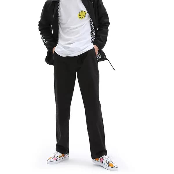 Cotton Casual Trousers with Elasticated Waist