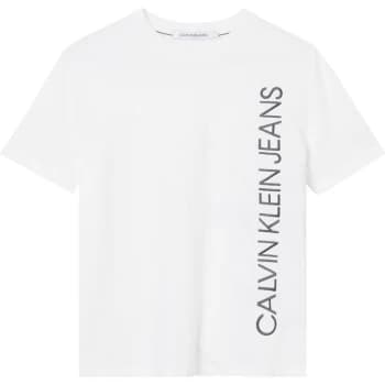 Calvin Klein Jeans Vertical Mono T Shirt - BRGHT WHT YAF