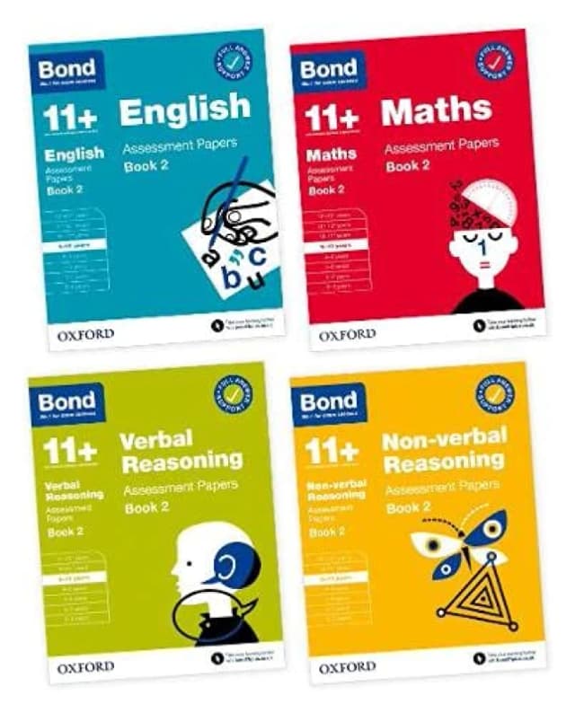 Bond 11 Plus Assessment Papers 4 Book Set English Maths Verbal Reasoning Non Verbal Reasoning Various Books