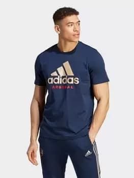 adidas Mens 23/24 DNA GRE Tee, Navy, Size 2XL, Men