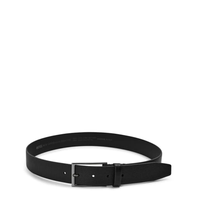 BOSS Mens Carmello S Leather Belt - Black Male 80