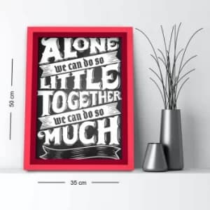 3550AHS-046 Multicolor Decorative Framed MDF Painting