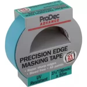 ProDec Advance 36Mm X 50M Uv Resistant Precision Edge Masking Tape- you get 8